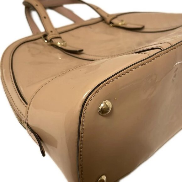 Auth GUCCI Nice/Micro Guccisima 309617 Beige Patent Leather - Handbag - Picture 3 of 9